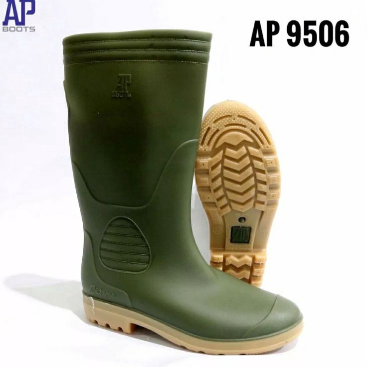 DISKON TERMURAH DI SHOPEE sepatu bot boot sepatu proyek panjang spatu but karet AP BOOT PERTANIAN SE