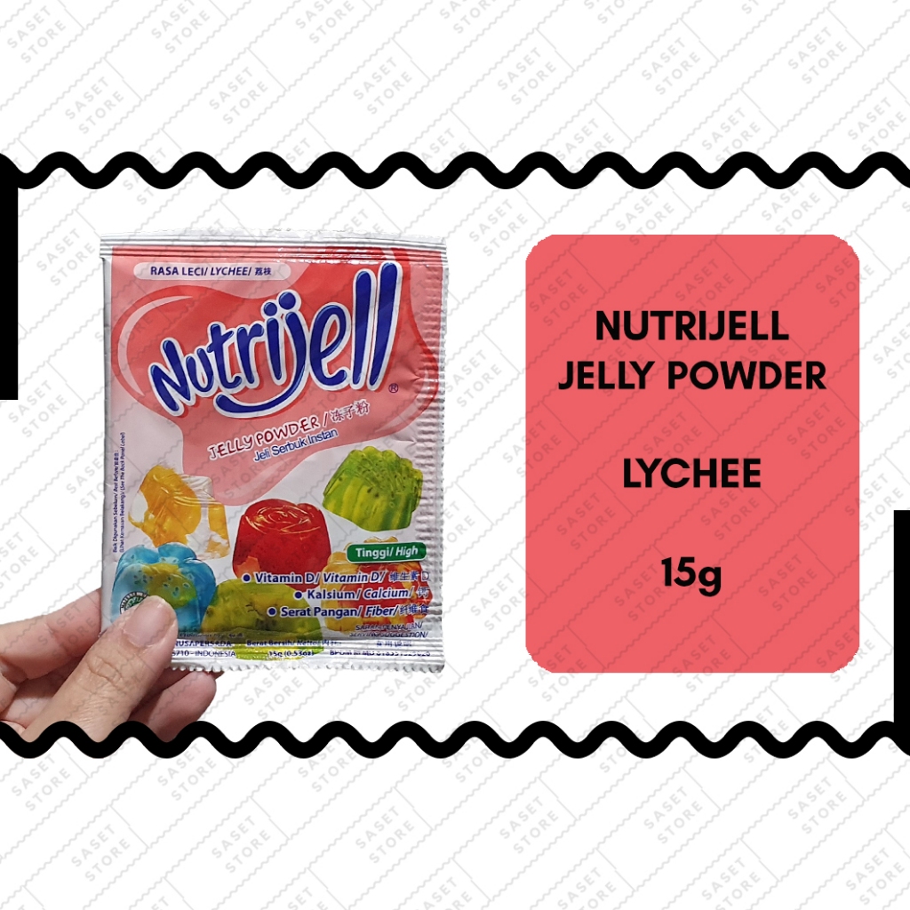 

Nutrijell Leci 15g Sachet Jeli Serbuk Instant Lychee Jelly Powder