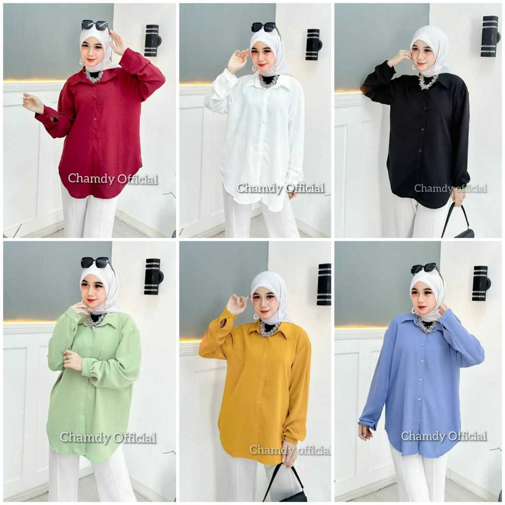 KEMEJA crinkle airflow/blouse crinkle airflow