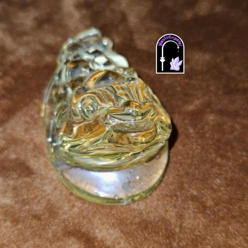 Money Toad Citrine Clear High Quality Crystal