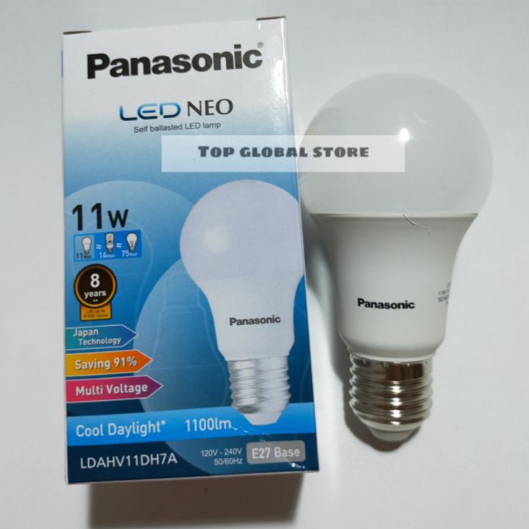 Lampu LED Panasonic 11w 11 watt NEO  Putih
