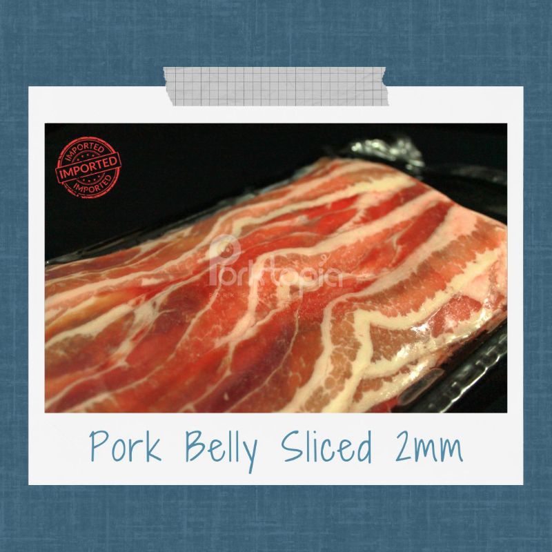 

Samcan / Pork Belly Sliced 2mm IMPORT 500gr