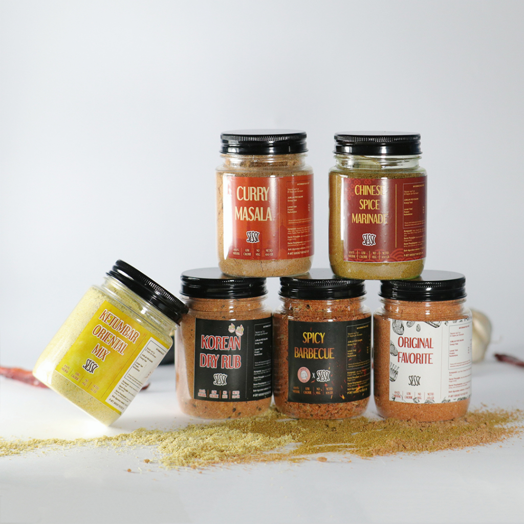 

Sessi Bumbu Diet Rendah Kalori Marinasi Instan Rasa Original Favorite Dry Rub - TANPA MSG