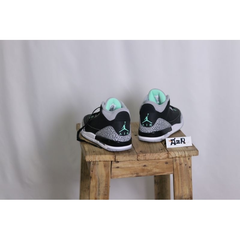 Nike air Jordan Retro 3 black/grey/tosca original