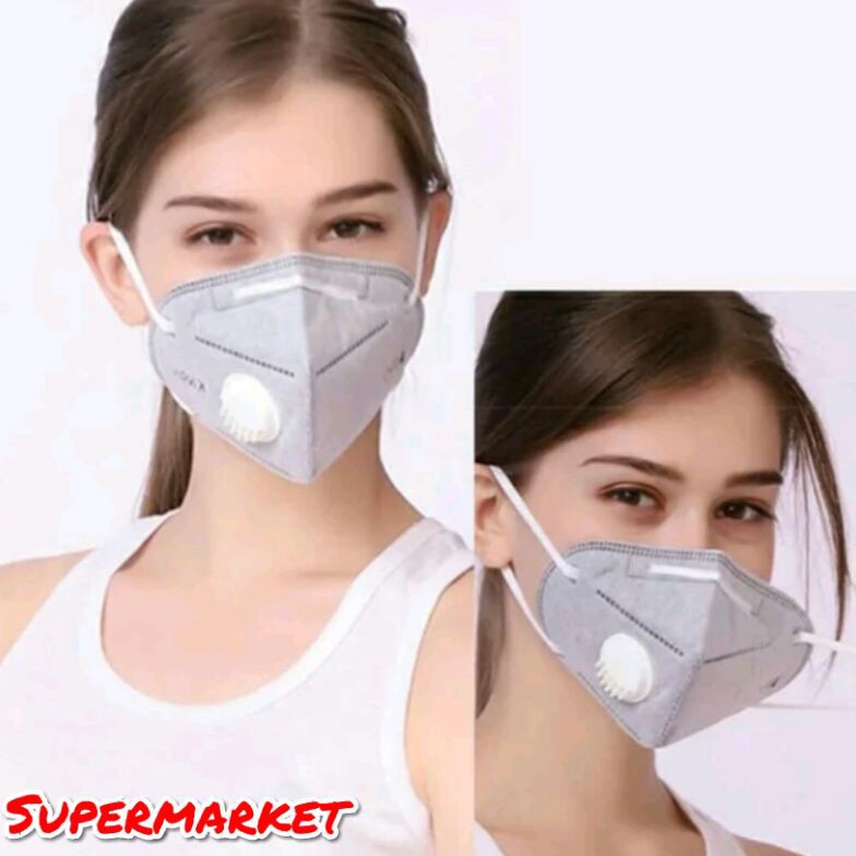 LANGSUNG BELI GAN Masker Earloop KN95 Respirator 6 lapis Original