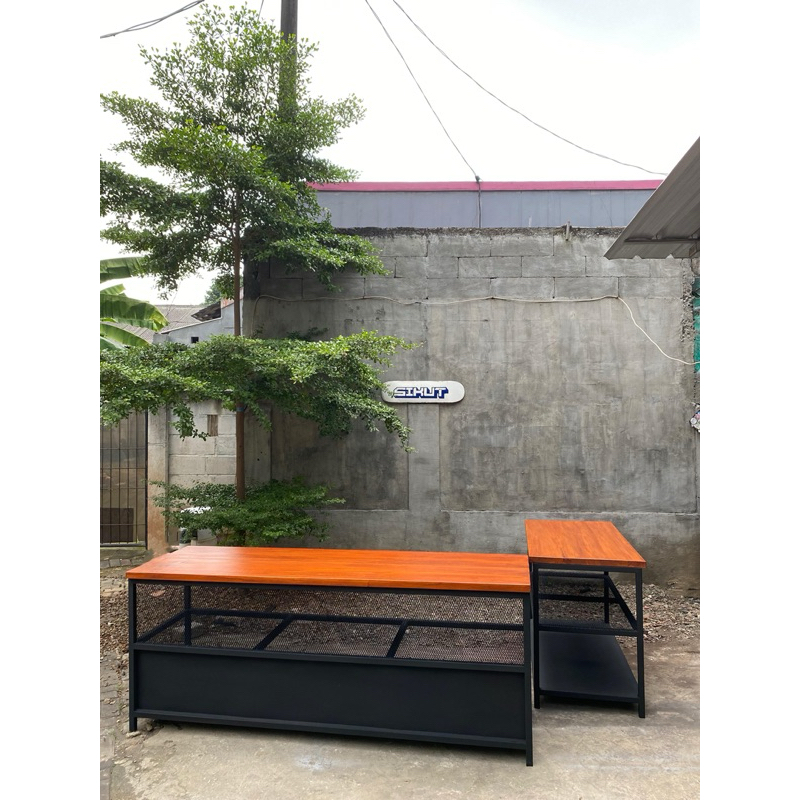 Meja Bar Industrial Set