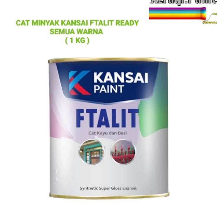 

CAT FTALIT 1 KG CAT MINYAK KAYU DAN BESI ALL WARNA GLOSS