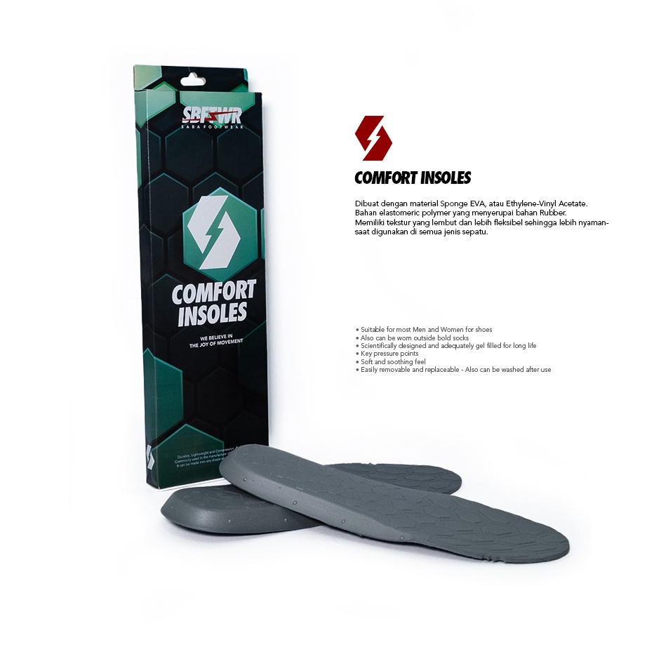 Terlaris SABA  Insole Premium Grey