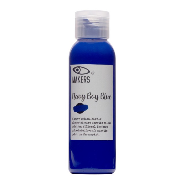 

Navy Boy Blue Acrylic Paint 1ml by MAKERS