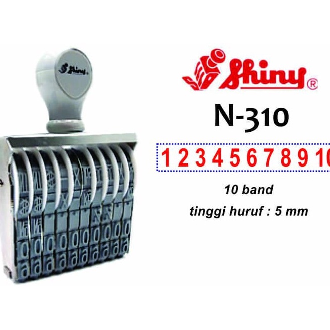 

Stempel Shiny N31 N31 Angka 1 digit