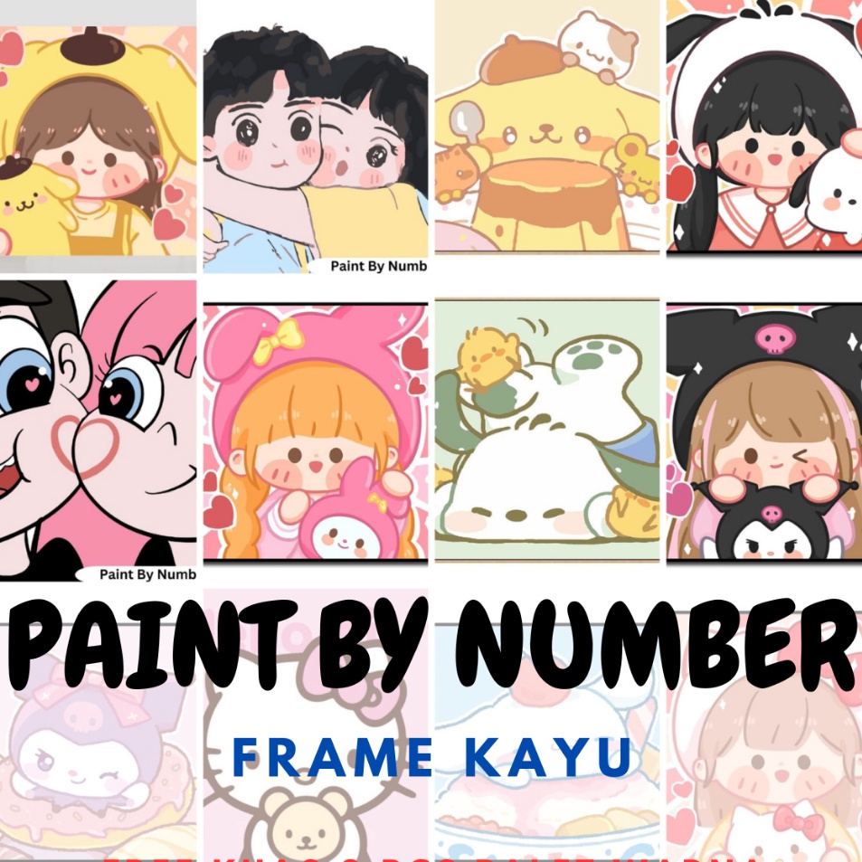 

Paint By Number Kanvas Lukis Canvas DIY Painting PART 2