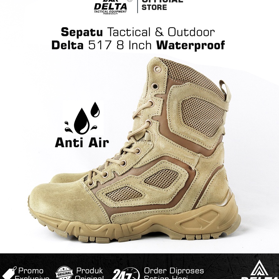 SALE Sepatu BootsSepatu Tactical Pria Sepatu Delta Strike 517 8 Inch Tactical Boots Waterproof