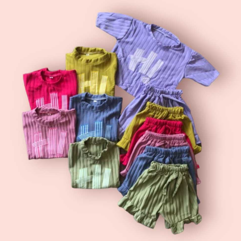 SETELAN KNIT HORNET ANAK PEREMPUAN 1-10 TAHUN