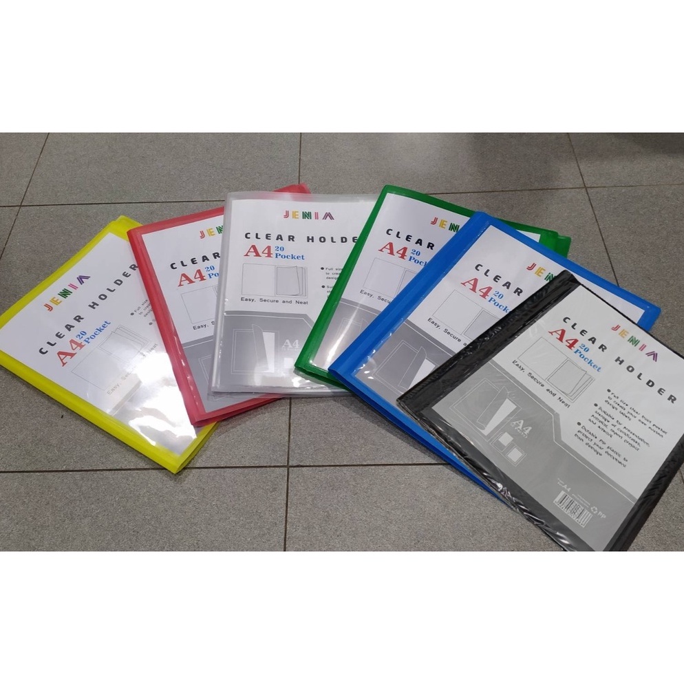 

Dikirim secepatnya Map Clear Holder Document Keeper Display Book A4 Isi 2 Pocket Jenia