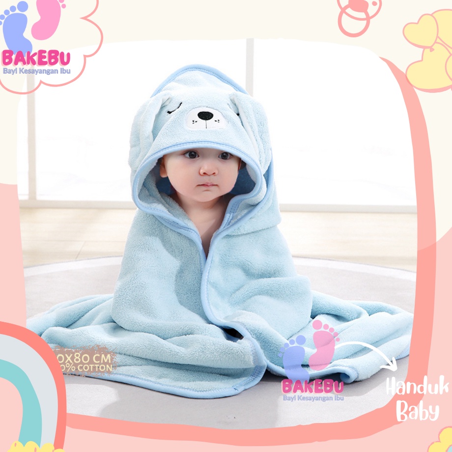 BAKEBU Ciska Towel Baby Handuk Lembut Bayi Selimut Renang NewBorn TW28