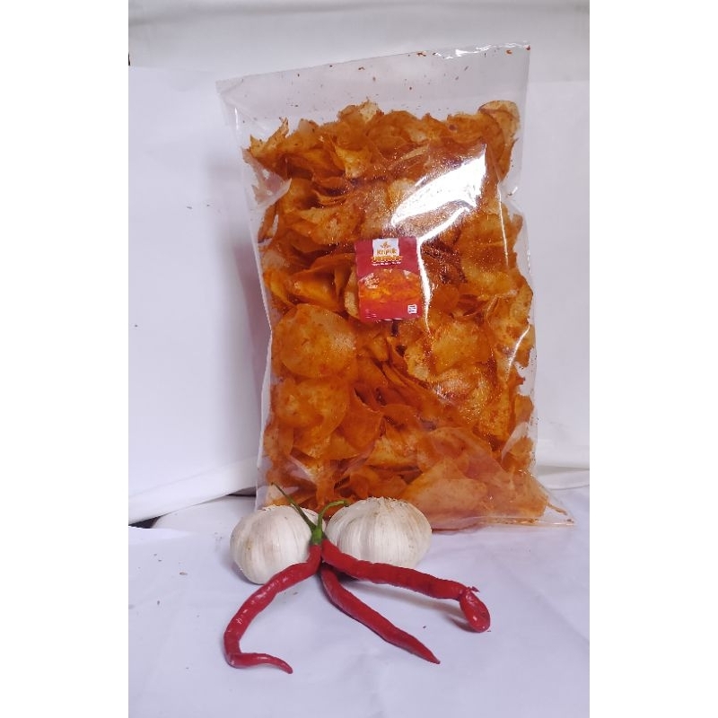 

Keripik Ubi Kayu Pedas Gurih/Keripik Singkong 500g