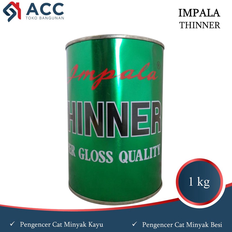 

Thinner Impala 1 kg Pengencer Cat Minyak Kayu Besi