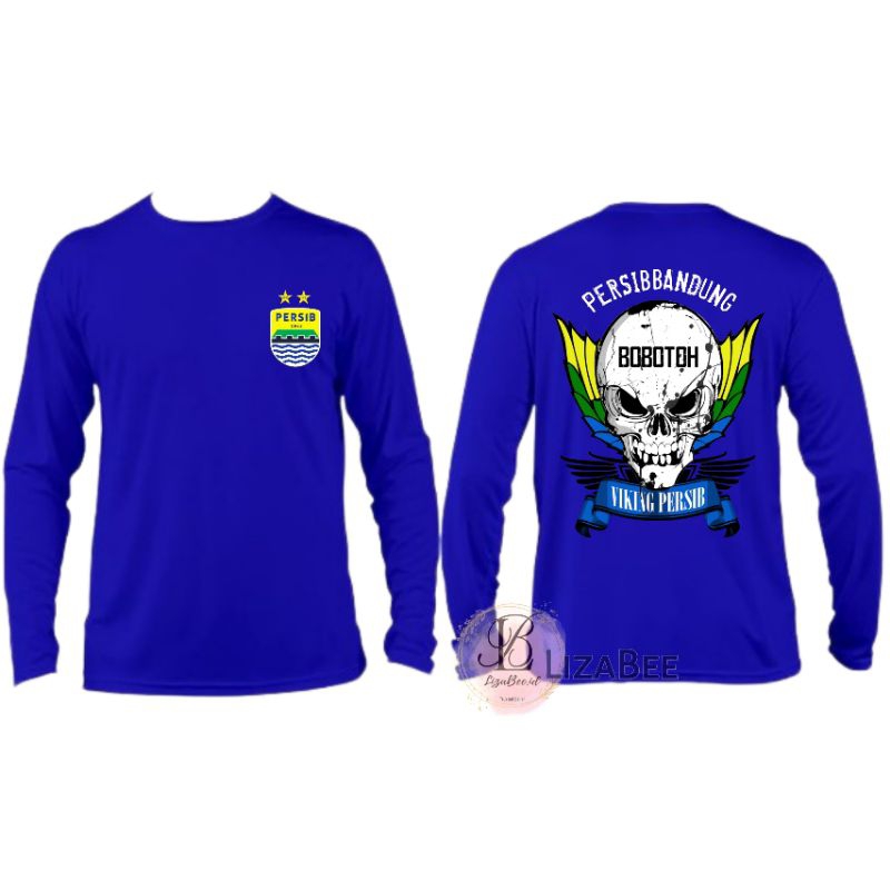 Kaos Persib Bandung Distro Pria Wanita Lengan Panjang Kaos Viking Bobotoh Persib Club Baju Persib Ba