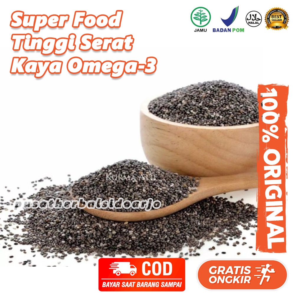 

Organic Black Chia Seed Peru 100 Gram Chiaseed 100gr