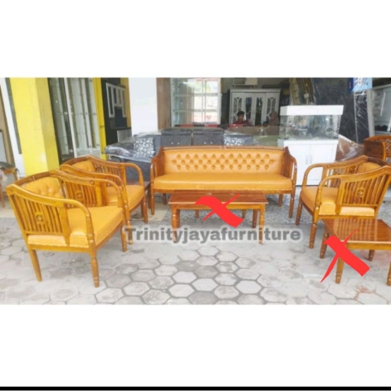 Sofa Jati Seraton 3111 Tanpa meja/trinityjayafurniture