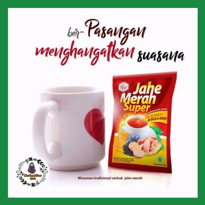 

(Promo) Jahe Merah plus Gula Aren RATU LEBAH 1 Renceng 10 Saset