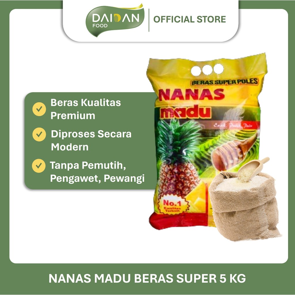 

Nanas Madu Beras Putih Premium 5 kg