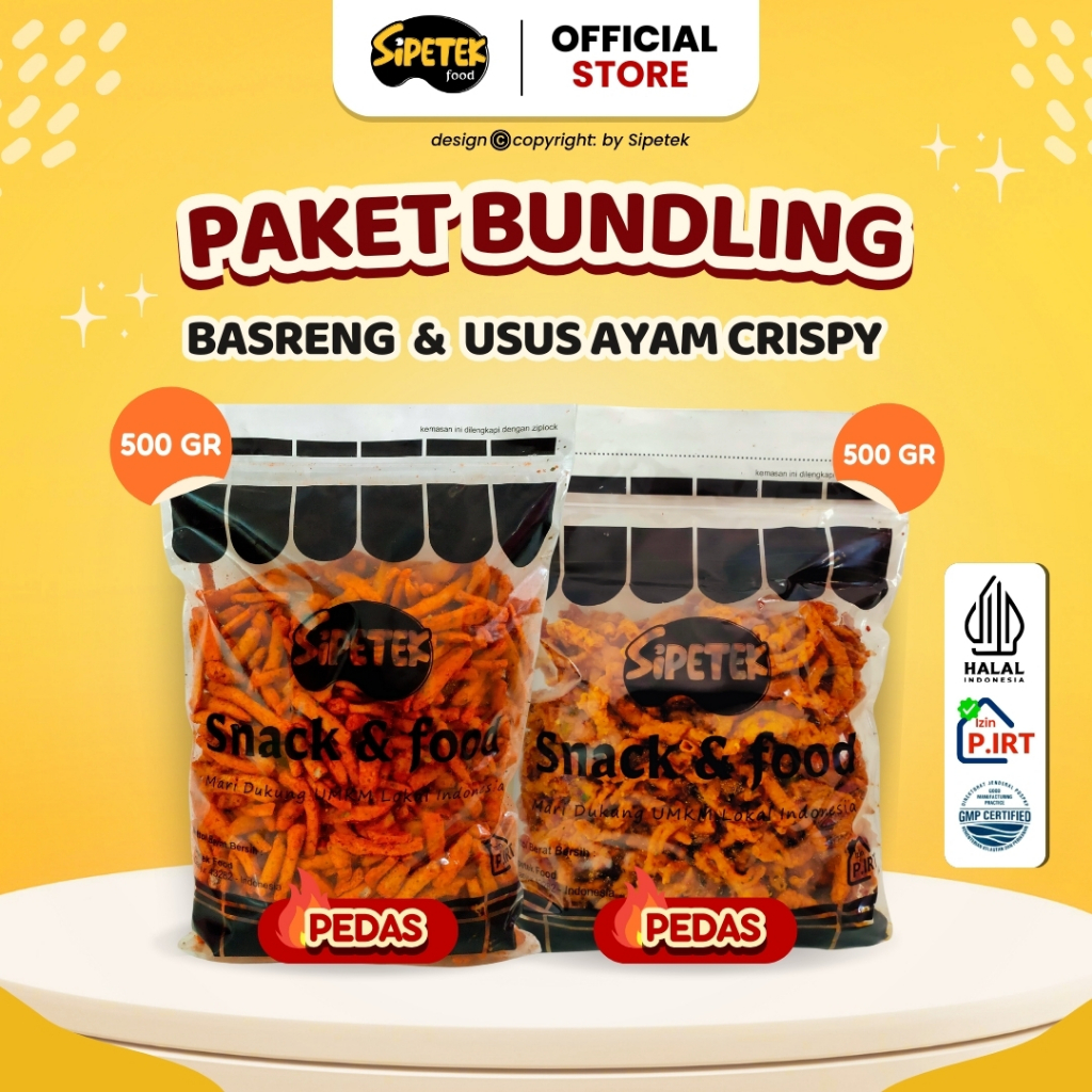 

[SPESIAL LIVE] PAKET BUNDLING 500GR BASRENG + USUS AYAM