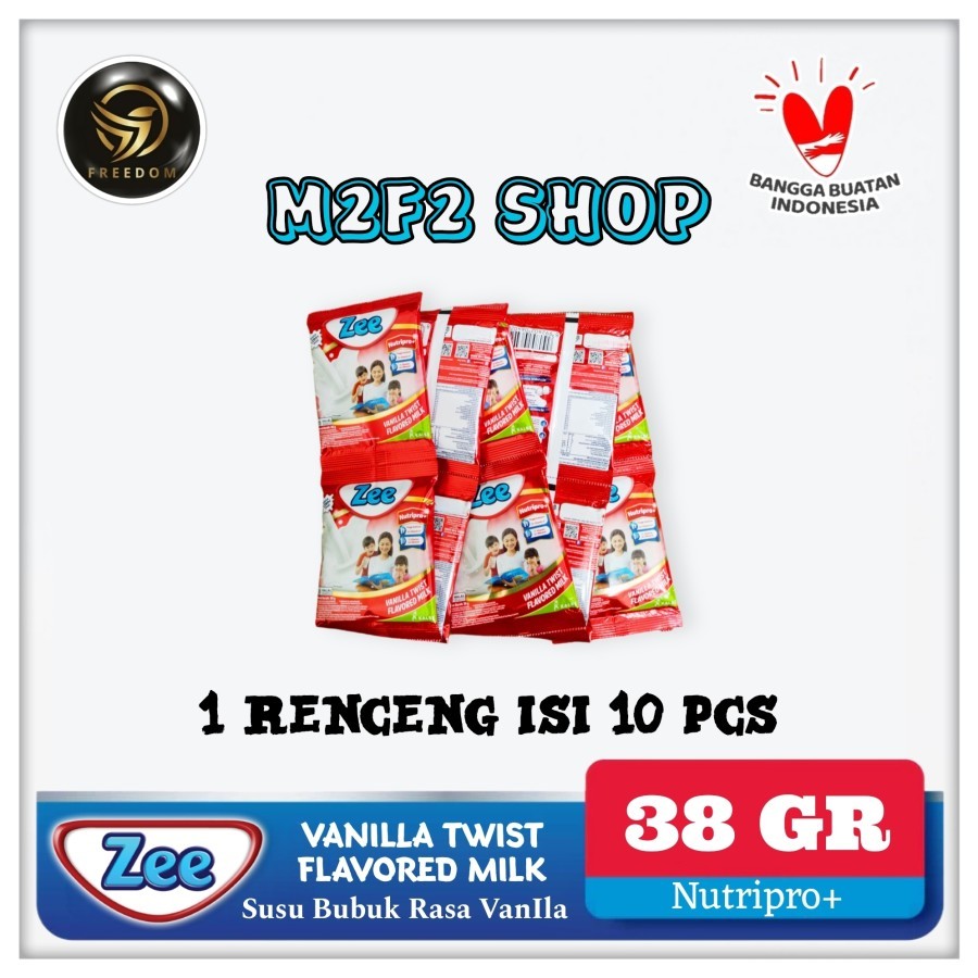 

Susu Zee Vanilla Twist Flavored Milk | Vanila Sachet - 38 gr (Kemasan Renceng)