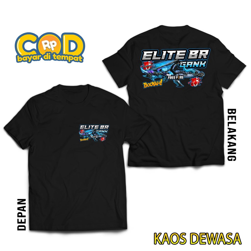 Hosin Shop - Baju FF - Baju Free Fire - Elite CEES BR Draco - Versi Elite BR AK Draco - Baju Distro 