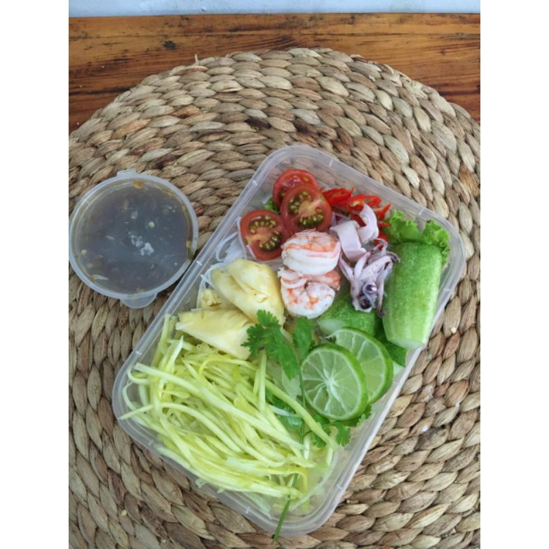 Somtam/Salad Thailand/Rujak Thailand (seafood/tanpa seafood)