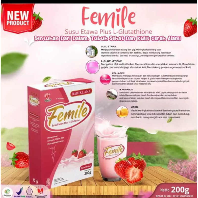 

FEMILE SUSU KAMBING ETAWA PLUS GLUTATHION DAN COLLAGEN