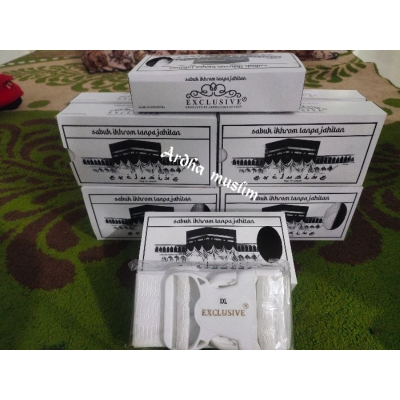 SABUK HAJI PUTIH JUMBO XXL HAJI DAN UMROH PRIA