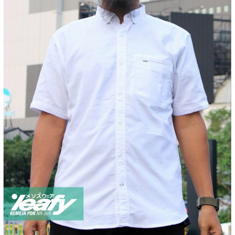Leafy Kemko SN20 Kemeja Koko Lengan Pendek