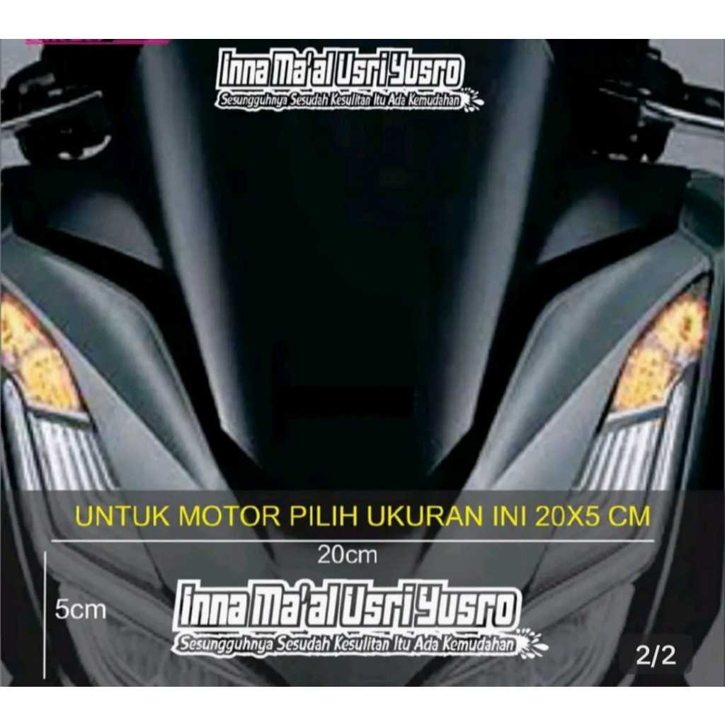 stiker cutting custom motor variasi kaca depan pcx nmax DLL