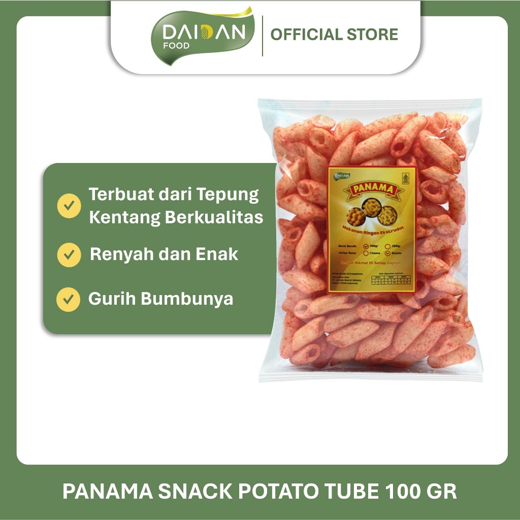 

Panama Snack Potato Tube 100 gr
