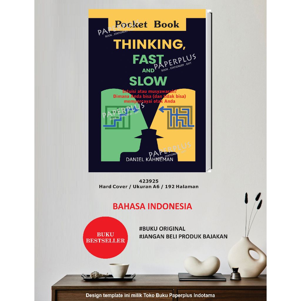 Thinking Fast And Slow by Daniel Kahneman / Resensi Buku Inspirasi / HC / Pengembangan Diri / 719