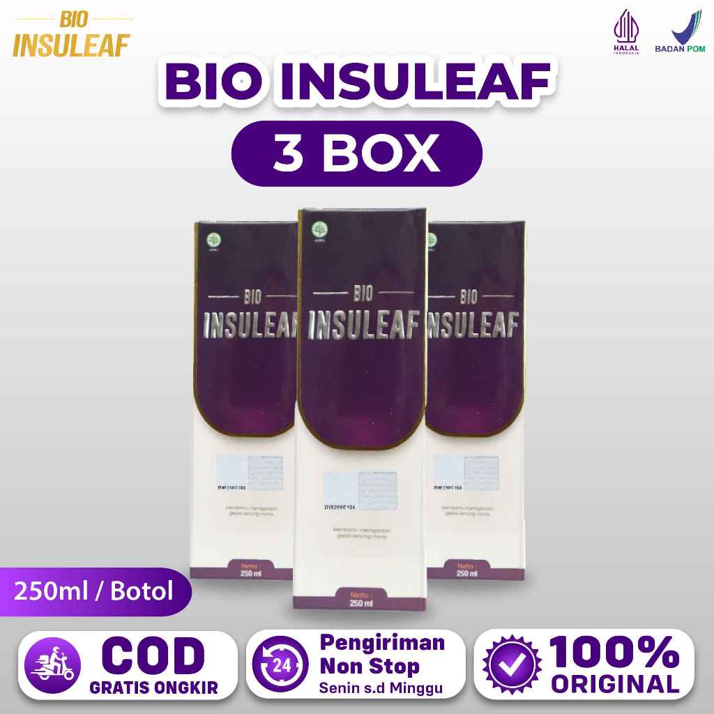 

[BIG SALE 3 BOTOL] | Bio Insuleaf | Minuman Herbal Alami Bantu Mengatasi Diabetes Kencing Manis Turunkan Gula Darah dan Kolesterol