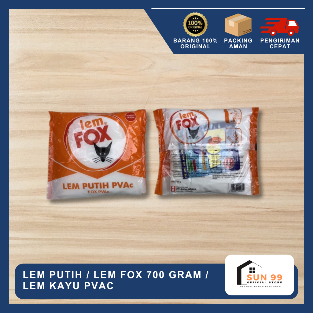 

Lem Putih / Lem Fox 700 gram / Lem Kayu PVAC