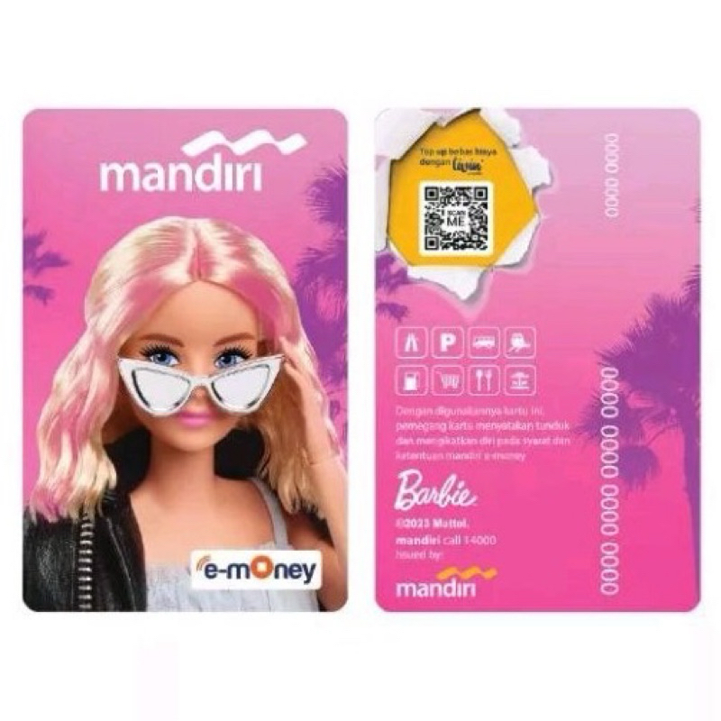 Mandiri e-Money edisi Barbie - Barbie Kacamata
