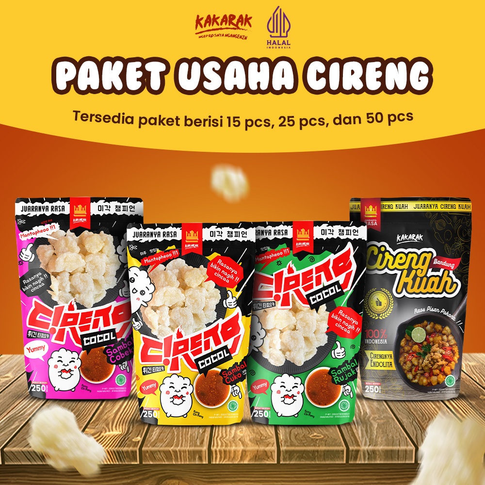 

Paket Usaha Hemat Cireng Mix Kakarak