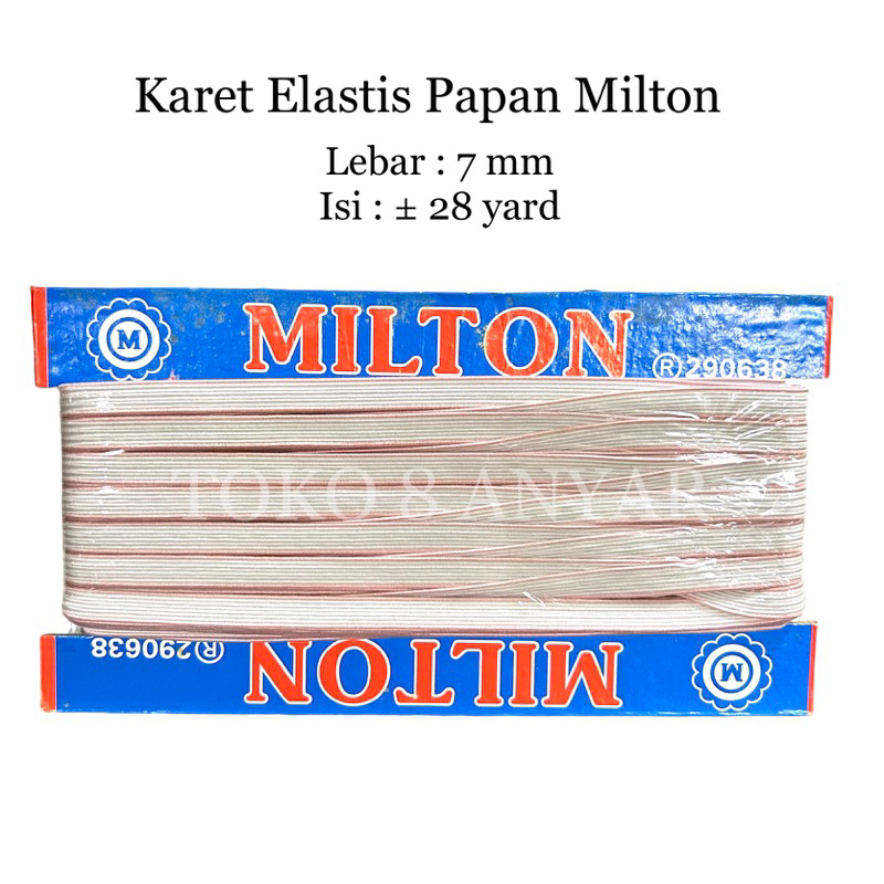 Karet Papan Milton / Karet Elastis Milton 7 mm | -+ 28 Yard