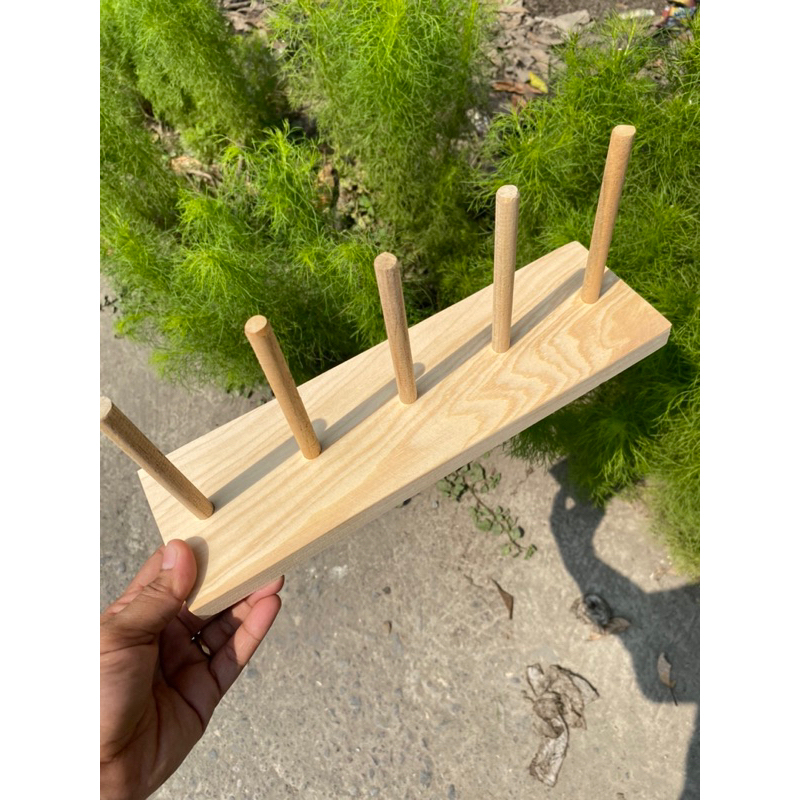 Rak Gelas Kayu / Rak Gelas Kayu Estetik