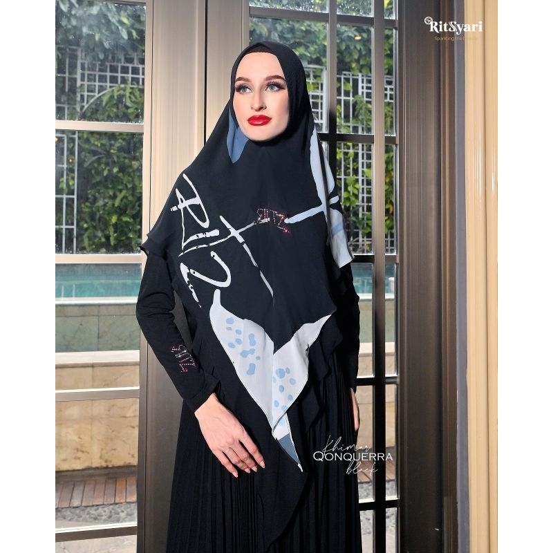 [RITZ SYARI] KHIMAR PRINTING SYARI / HIJAB  SYARI " CONQUERRA " By Ritz Syari