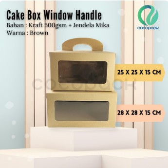

Brown Cake Box 25x25x15cm 10 PCS-WB252515