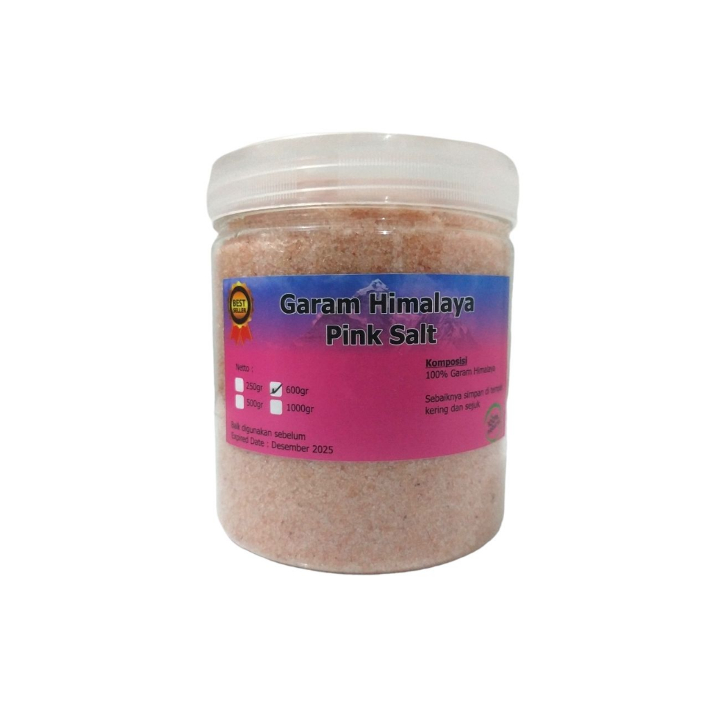 

Garam Himalaya Pink Salt Natural Organik Asli kemasan 500g