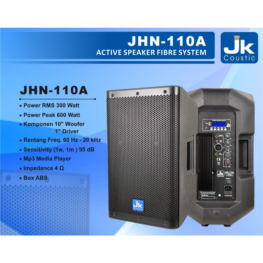 Speaker Aktif 10 inch JHN-110A Jk Coustic