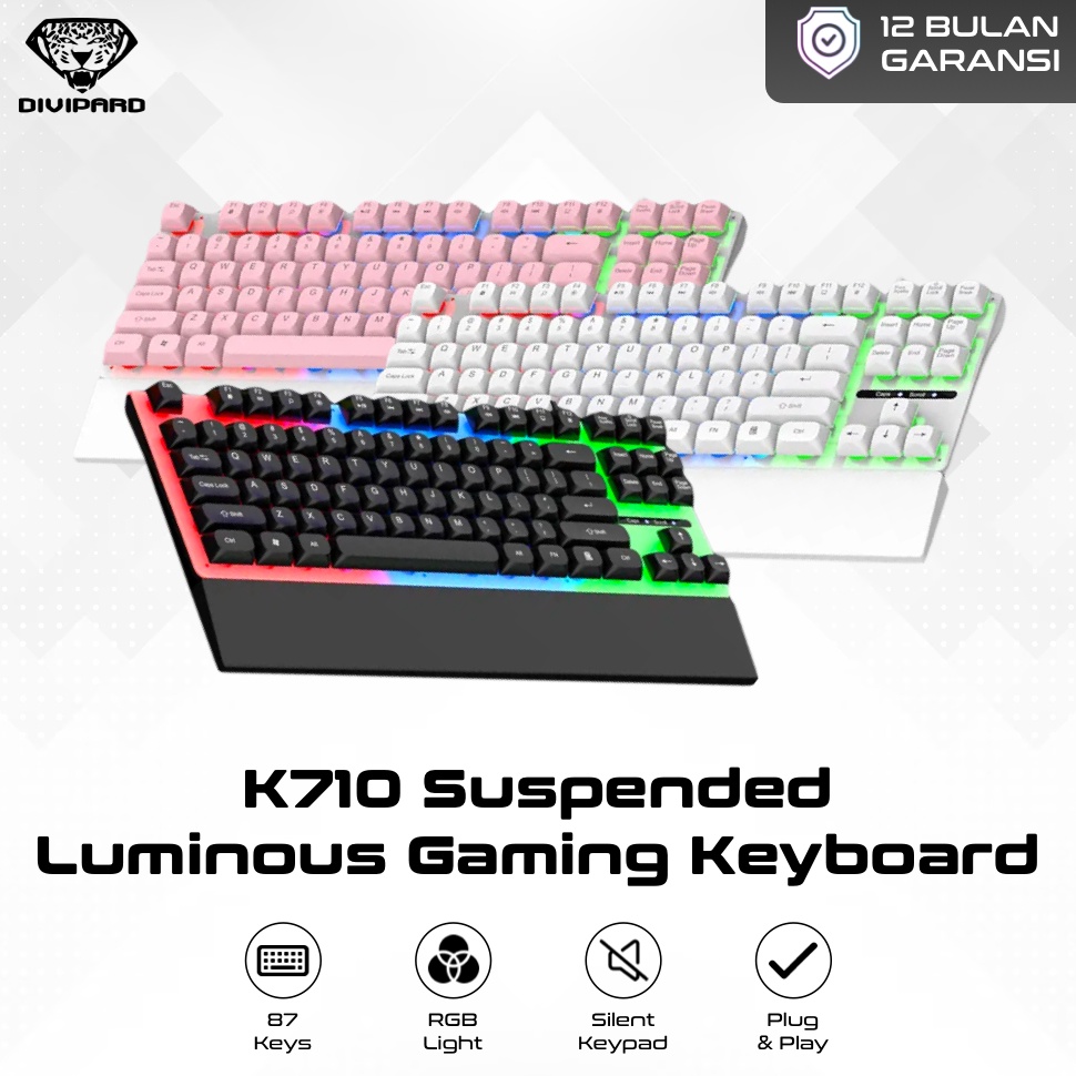 KODE M92G Keyboard Gaming Kabel Divipard K71 Plus RGB Backlight Membrane