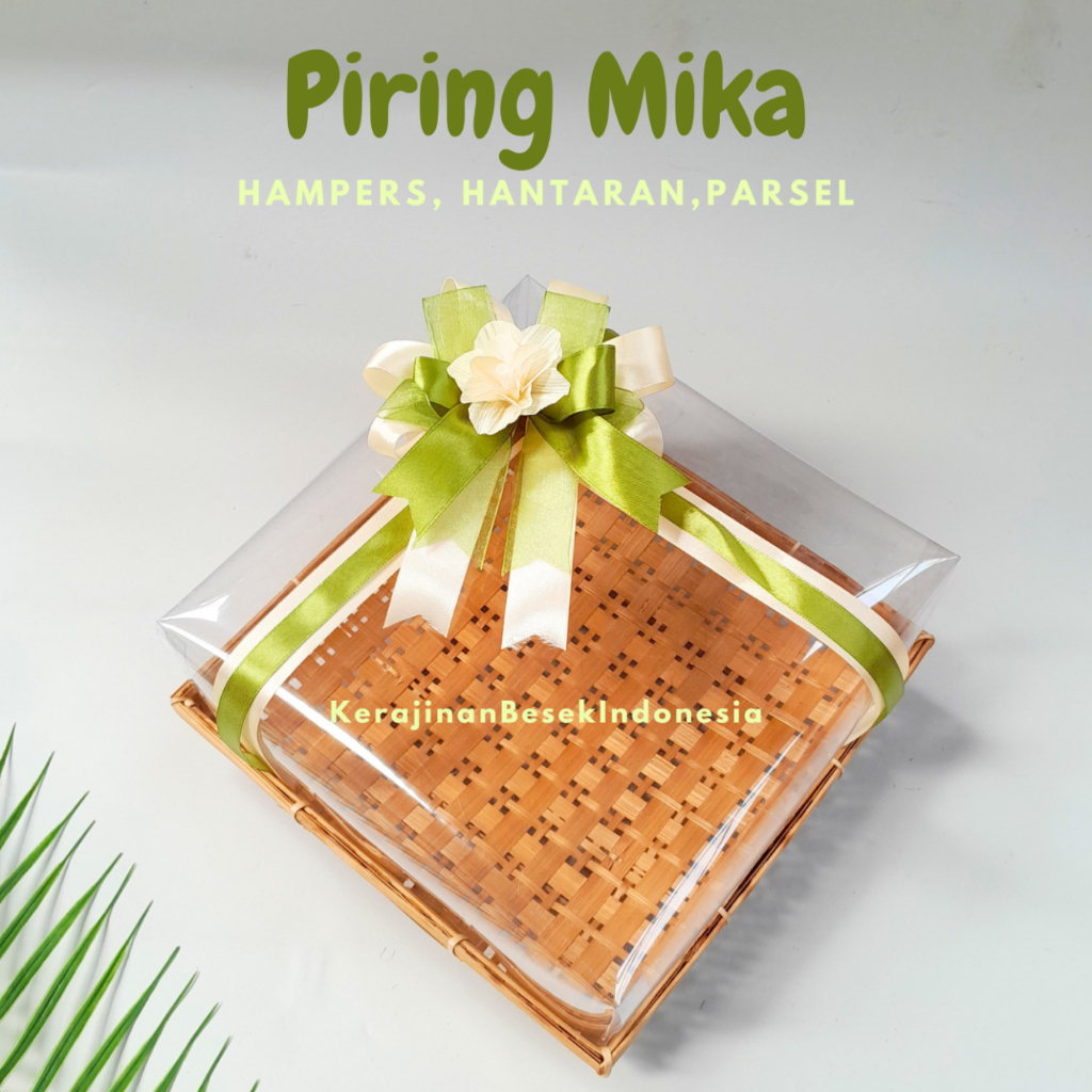 

BOX HANTARAN MURAH HAMPERS PITA CANTIK Piring kotak mika banyak ukuran mika parsel bambu seserahan pernikahan
