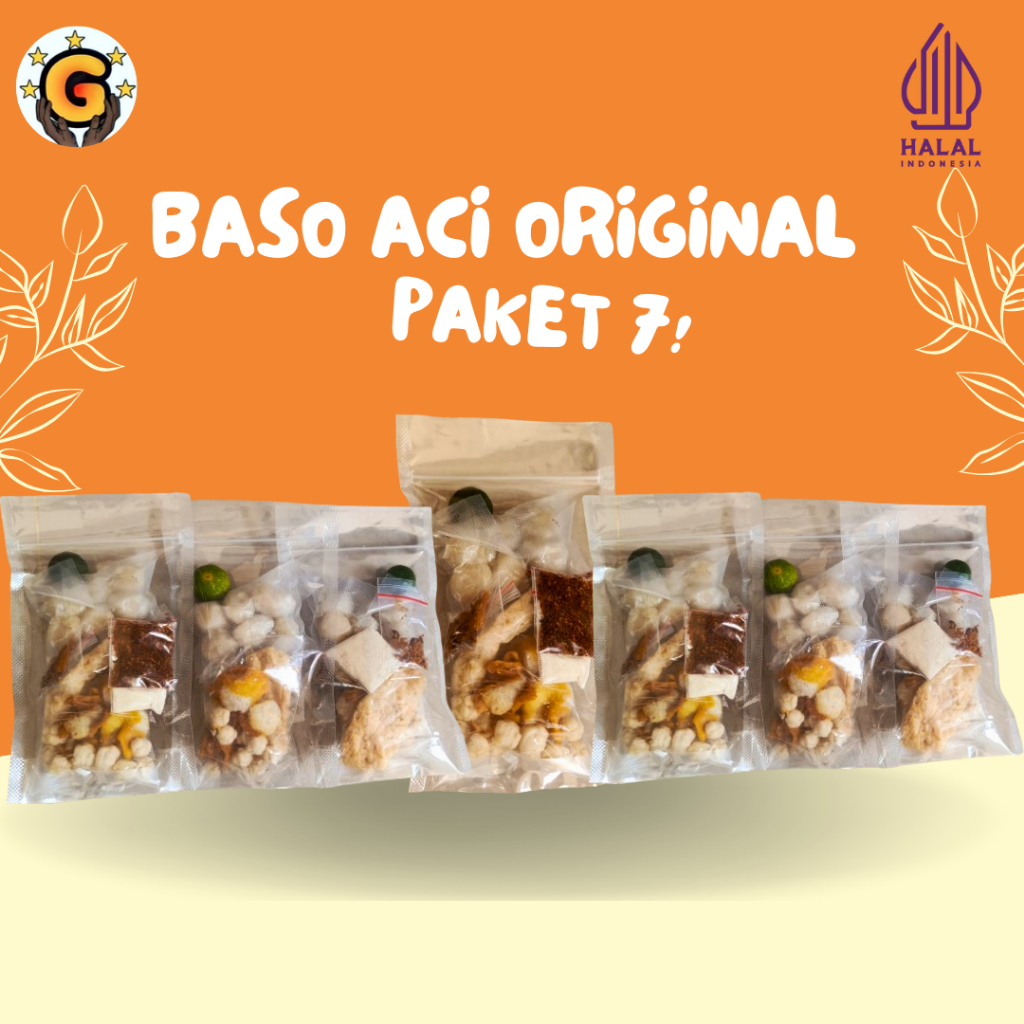 

Baso Aci Original paket isi 7pcs enak gurih pedas dan nikmat cocok untuk RESELLER