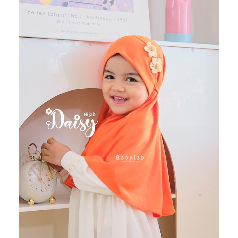[ BEST SELLER ] Hijab Daisy Bahan Kaos by Babyjab | Kerudung Anak Bahan Kaos | Jilbab Paud TK